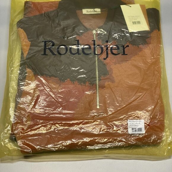 NEW RODEBJER  Women’s Clemins Art Knitted Maxi Dress – Orange Flame Multi Size S - Picture 3 of 8